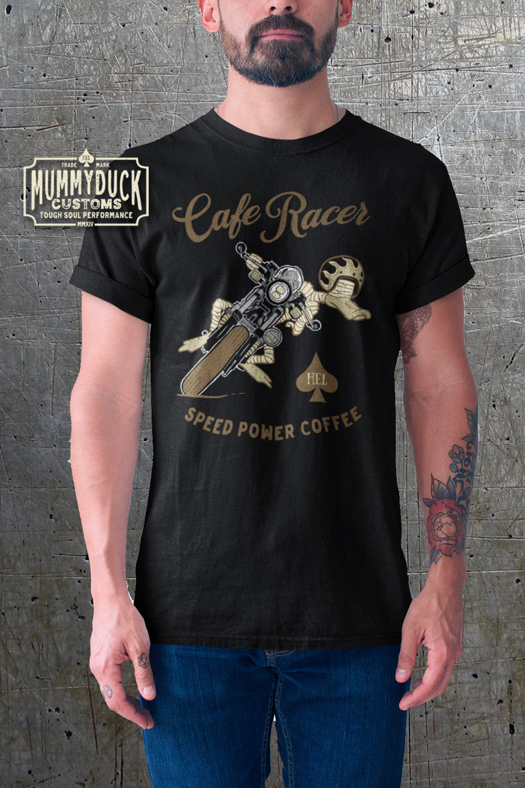 Cafe Racer Lean On Motorsyle t-shirt