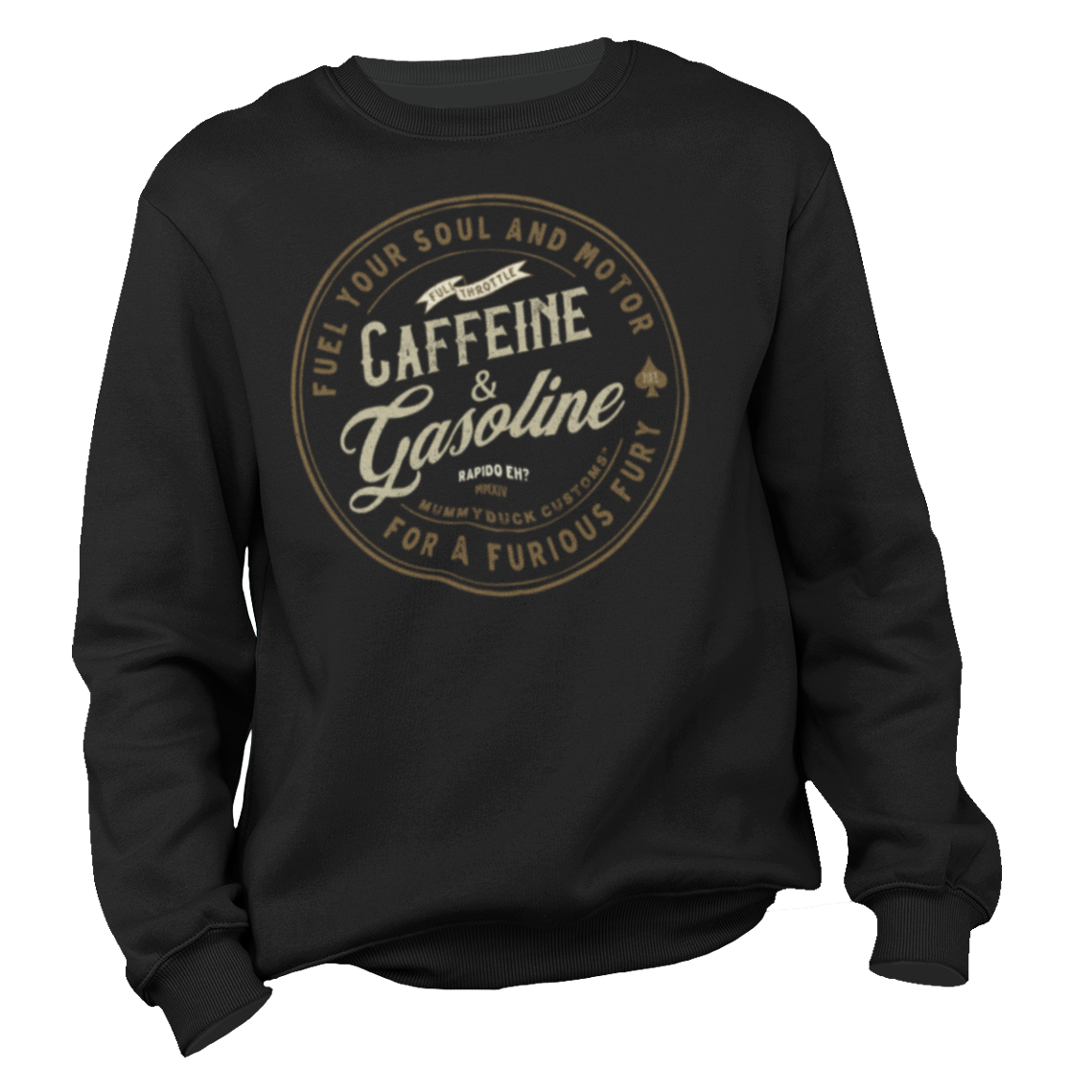 Caffeine & Gasoline Motorcycle Sweatshirt