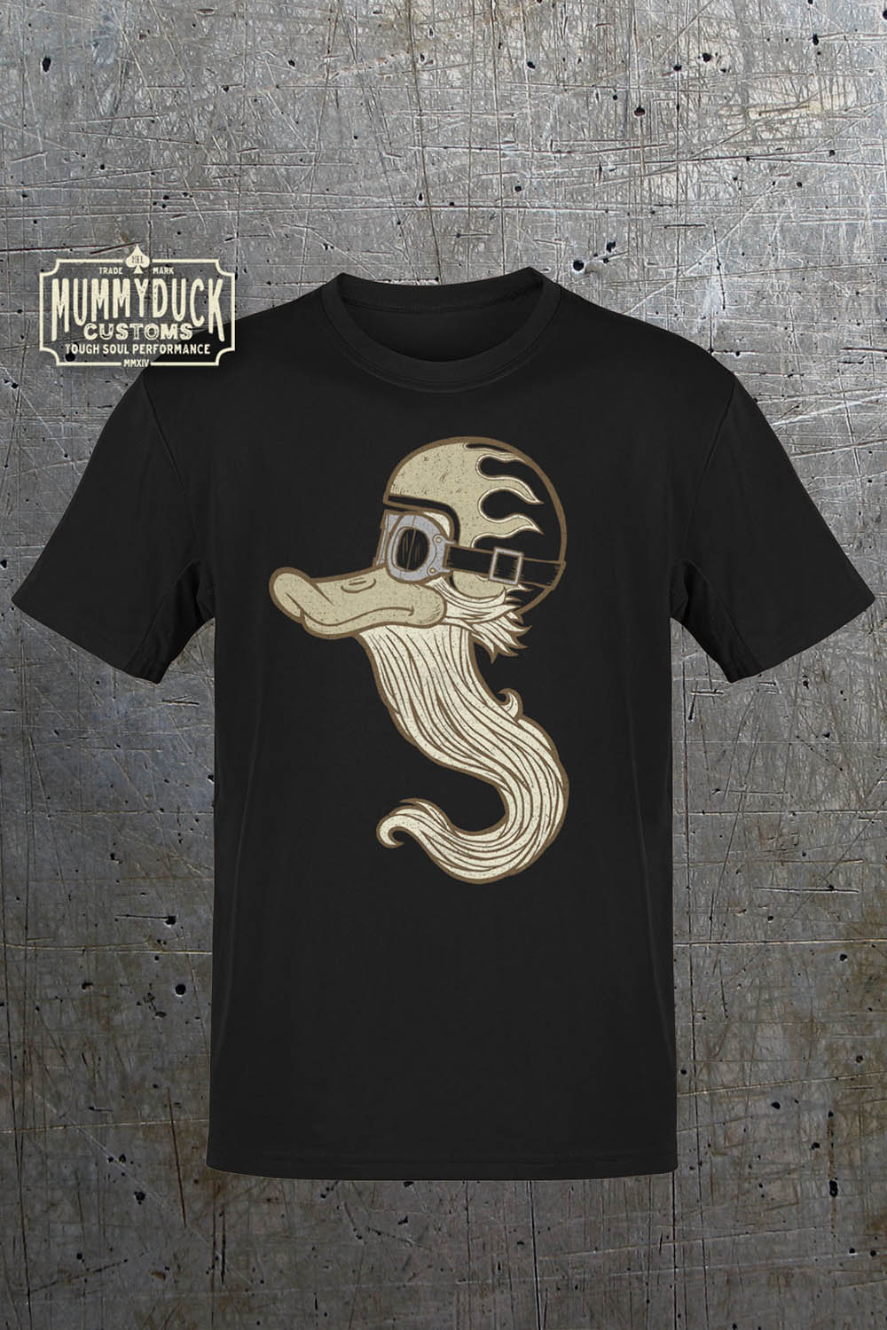 Long Beared Motorcycle t-shirt