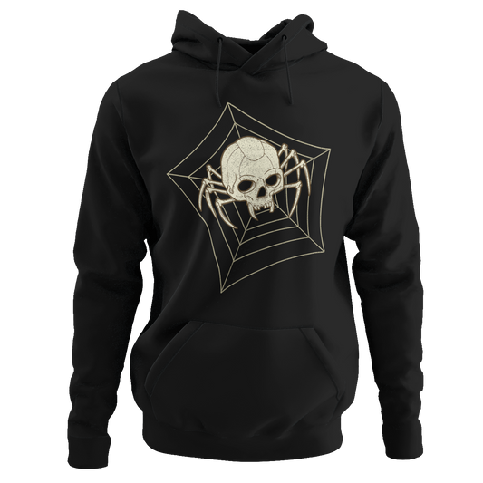 Spider Skull Motorcycle Hoodie