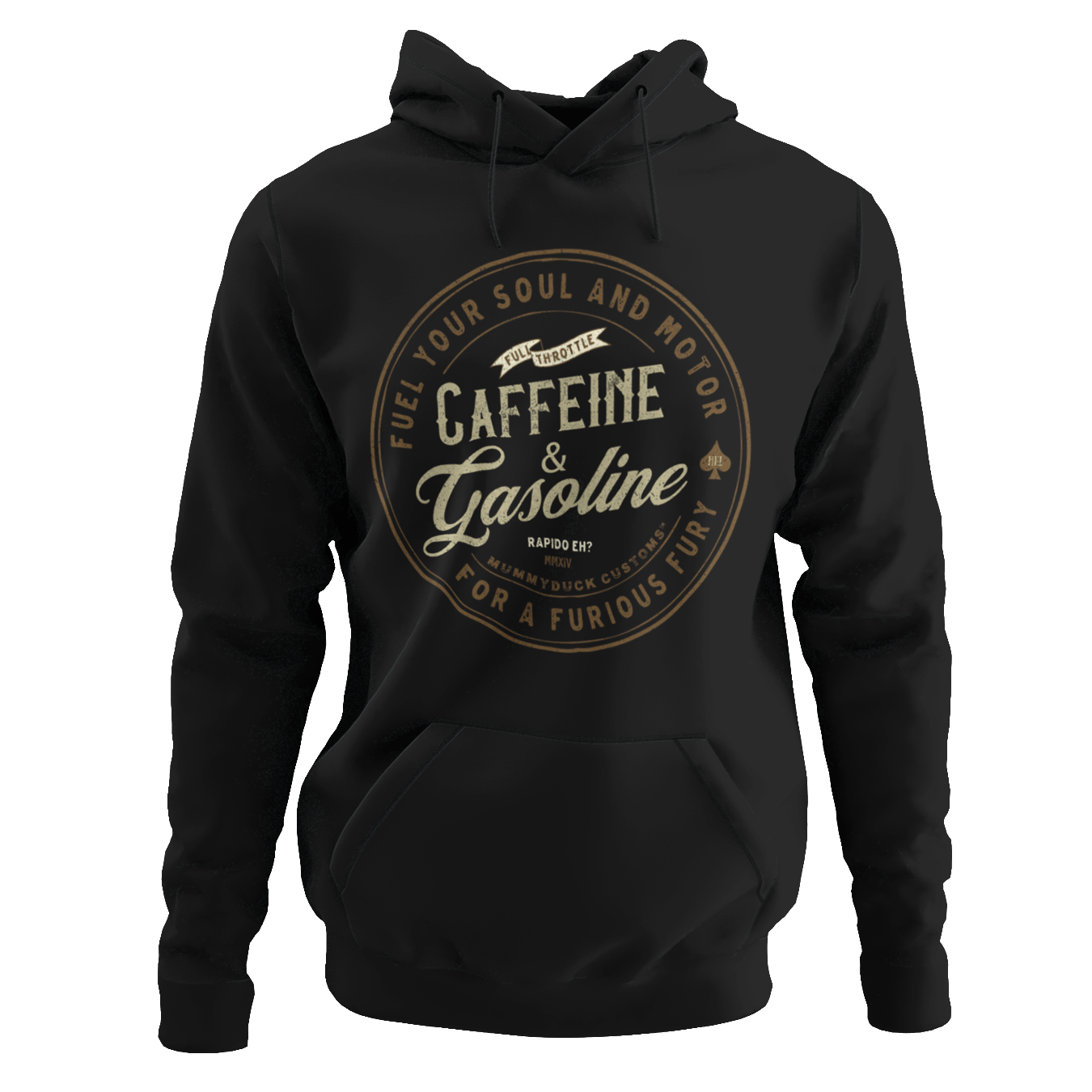 Caffeine & Gasoline Motorcycle Hoodie