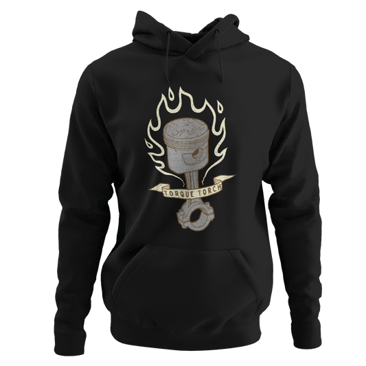 Flaming Piston Motorcycle Hoodie