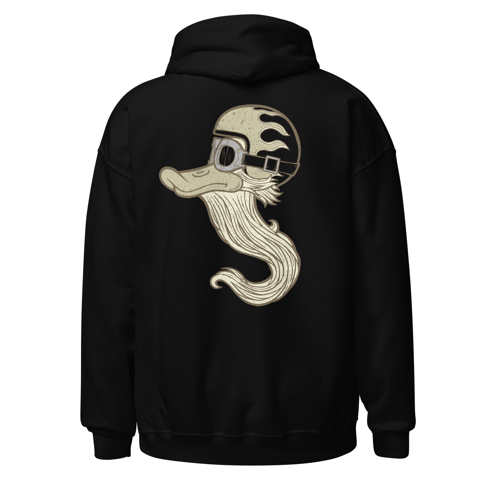 Black Myth Rider Hoodie featuring hand-drawn motorcycle art, inspired by freedom, rebellion, and road culture.