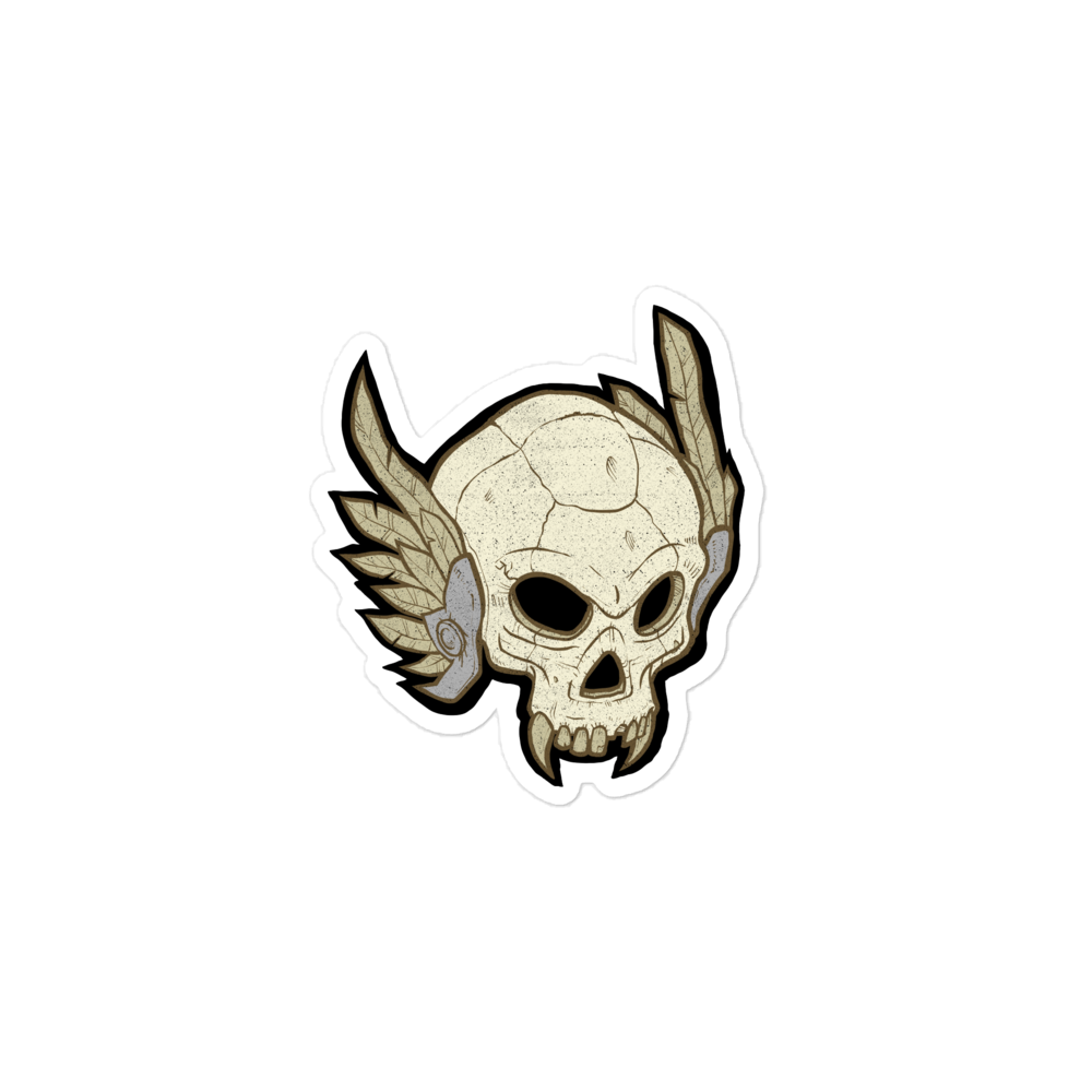 Skull Motorcycle Sticker