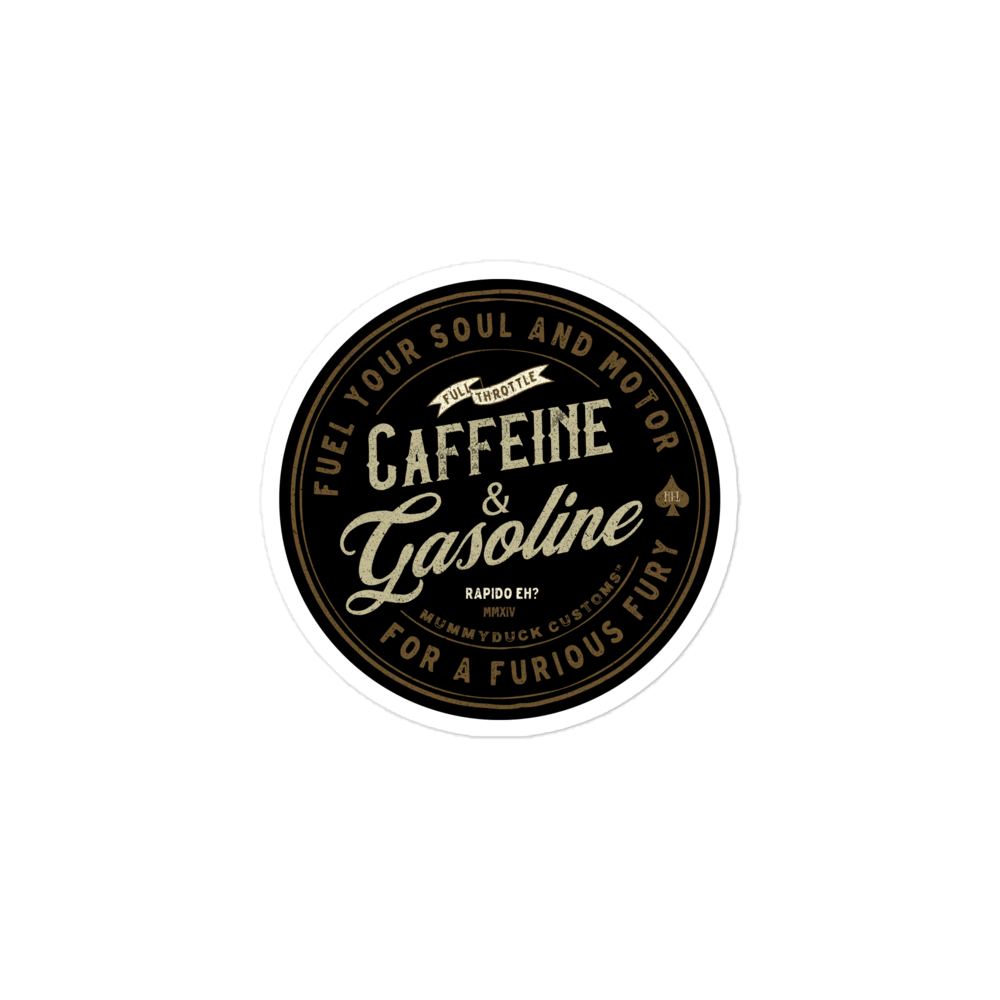 Caffeine & Gasoline Stickers