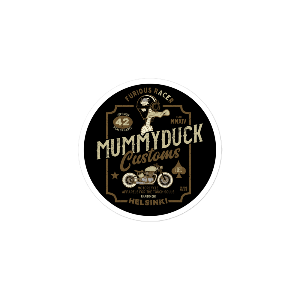 Mummyduck Customs Motorcycle Bubble-free stickers