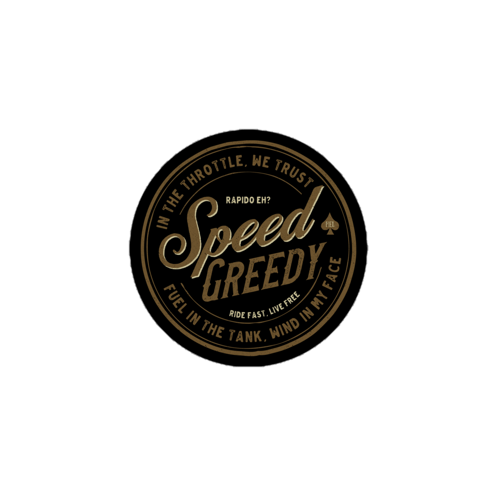 Speed Greedy Motorcycle stickers