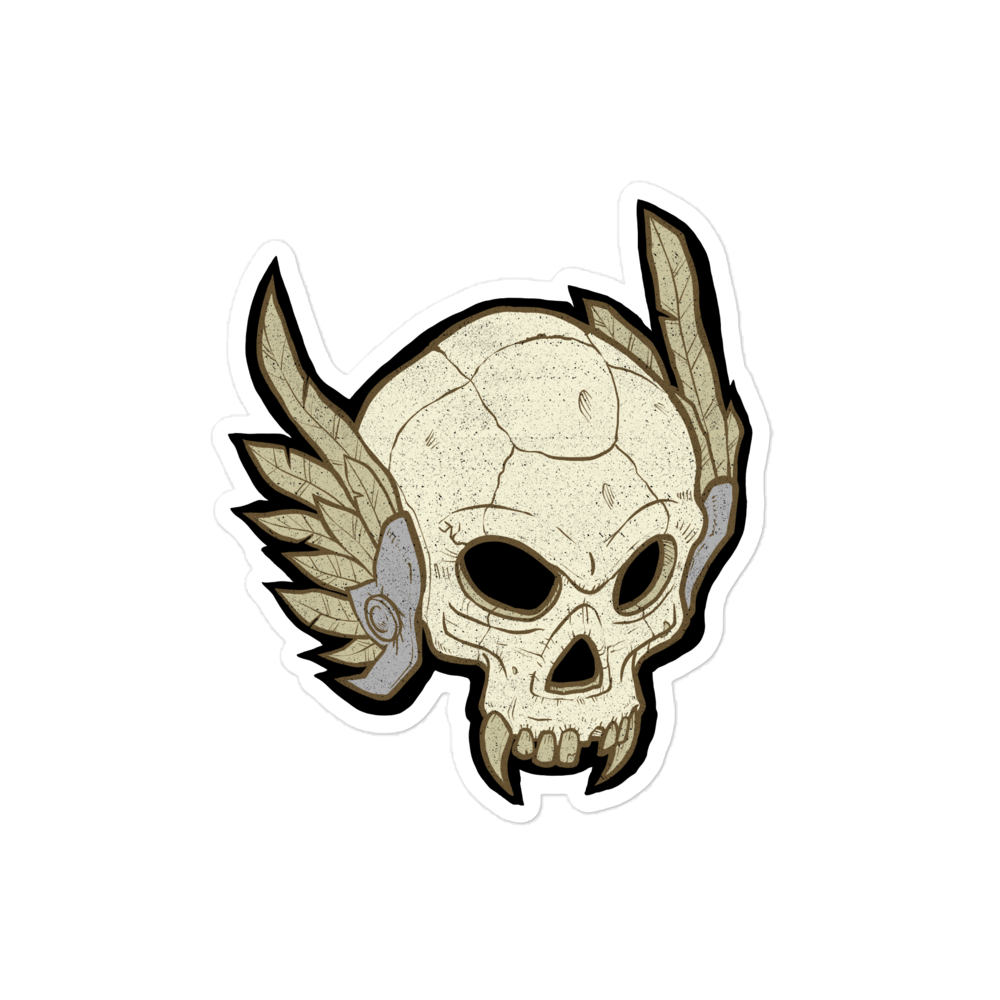 Skull Motorcycle Sticker