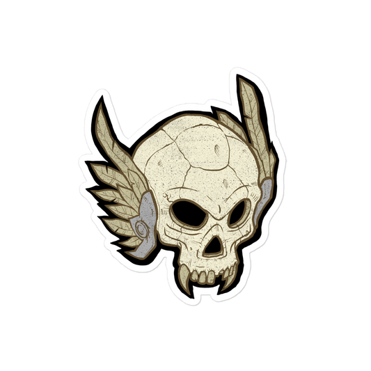 Skull Motorcycle Sticker