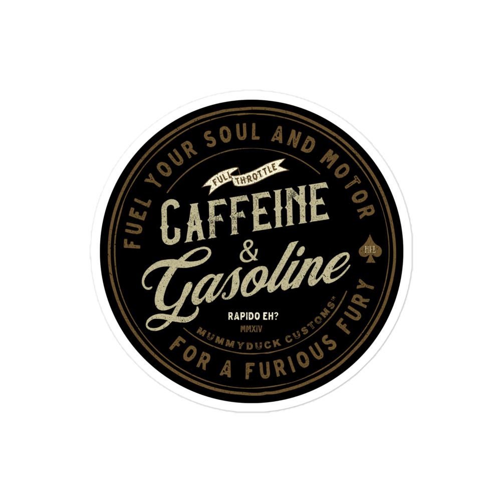 Caffeine & Gasoline Stickers