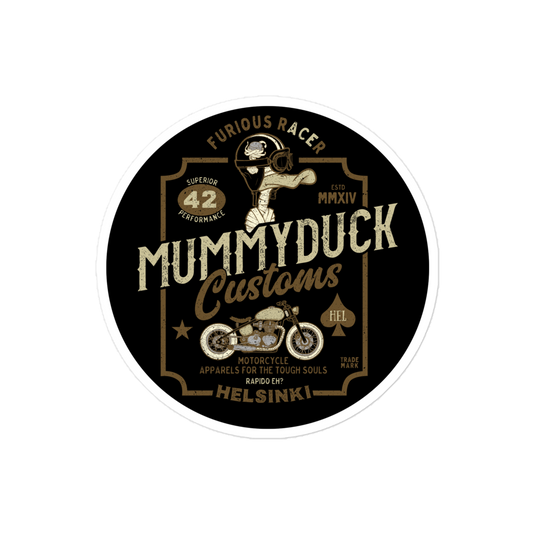 Mummyduck Customs Motorcycle Bubble-free stickers