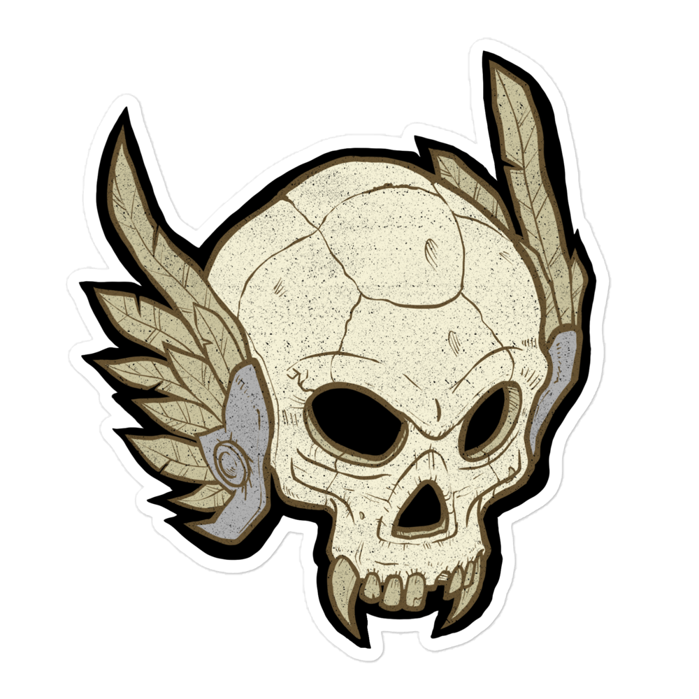 Skull Motorcycle Sticker
