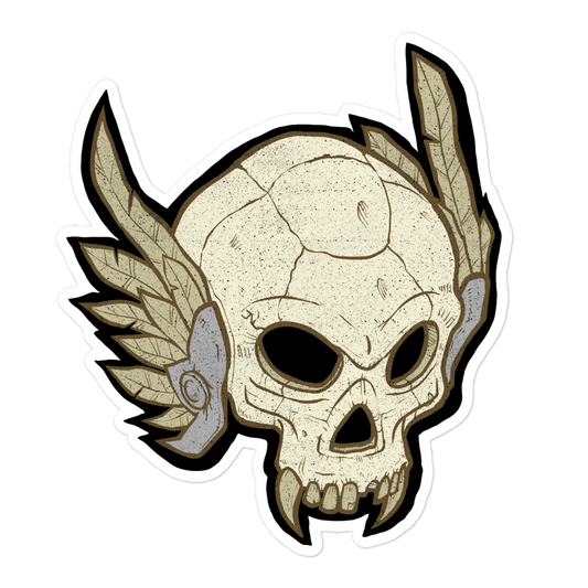 Skull Motorcycle Sticker