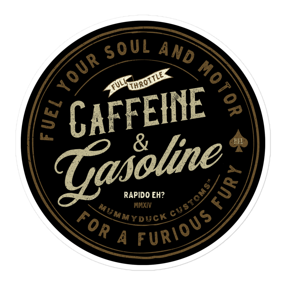 Caffeine & Gasoline Stickers
