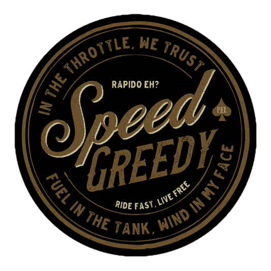 Speed Greedy Motorcycle stickers