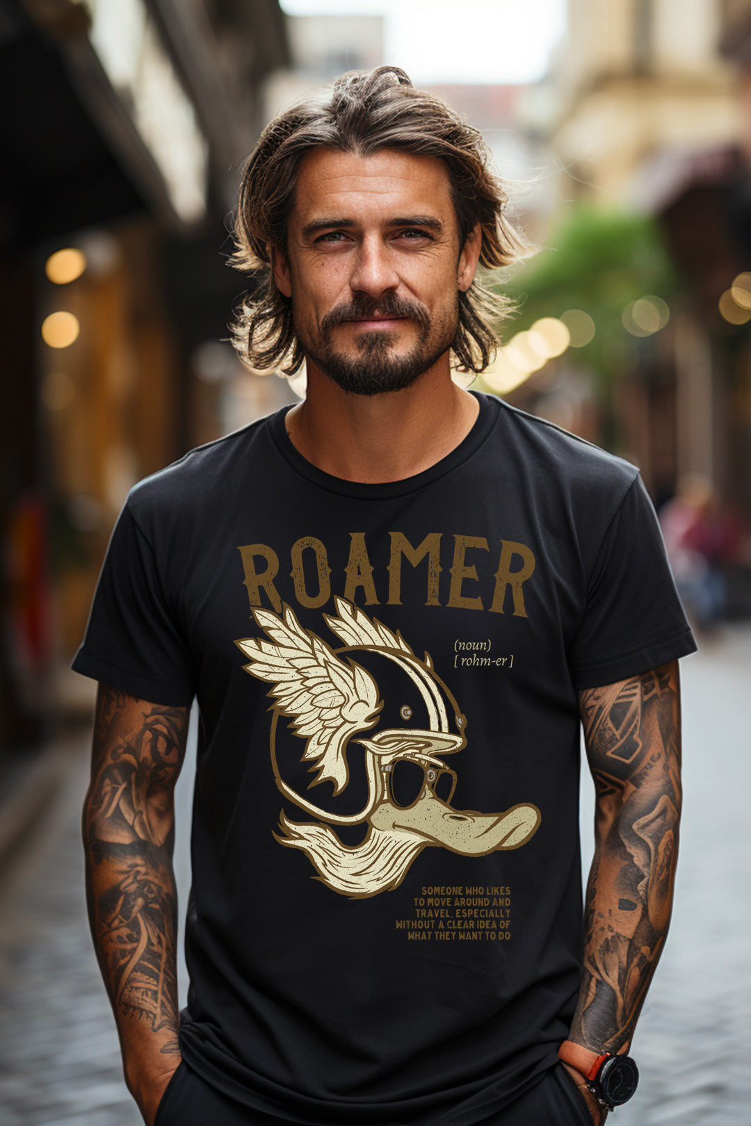 Roamer Spontaneous Travel T-shirt Adventure Spirit Tee No Destination Shirt Wandering Gift Idea Exploration Shirt Motorcycle Journey Apparel