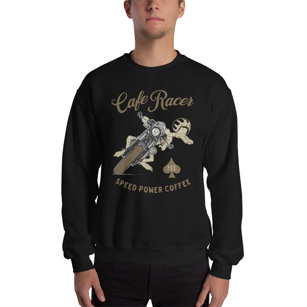 Cafe Racer Lean On Motorsyle Sweatshirt