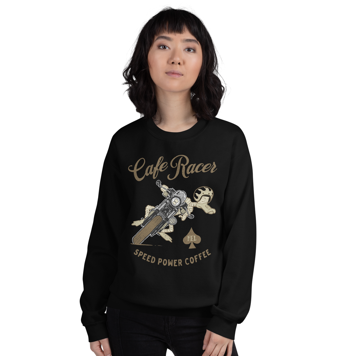 Cafe Racer Lean On Motorsyle Sweatshirt