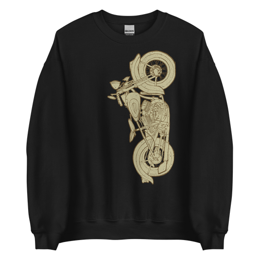 black Flathead Harley Sweatshirt Vintage Motorcycle Shirt Cool Biker Sweatshirt Road Trip Journey Shirt Cool Harley Shirt Cool Biker Gifts For Him