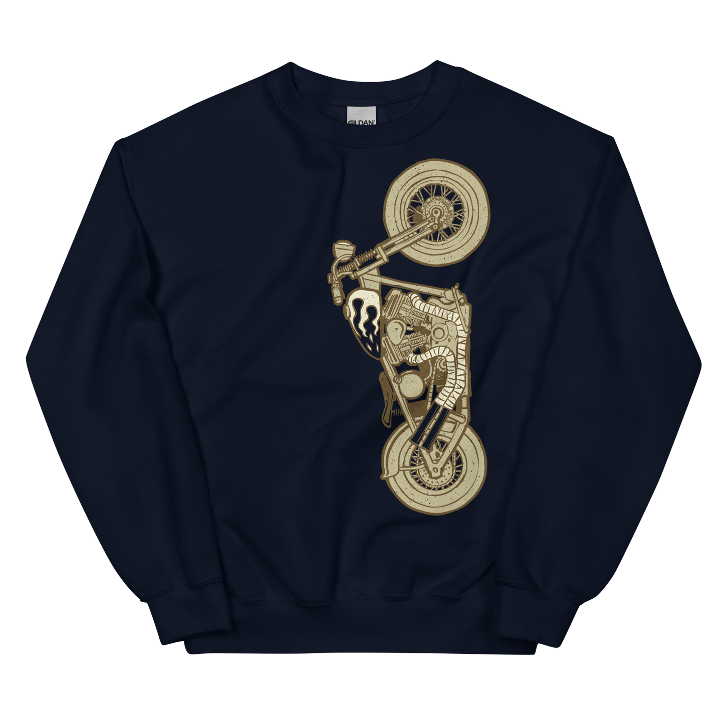 Navy Bobber Harley Biker Sweatshirt Motorbiker Cool Vintage Harley Biker Shirt Motorcycle Road Trip Journey shirt Cool Bobber rider Shirt Harley