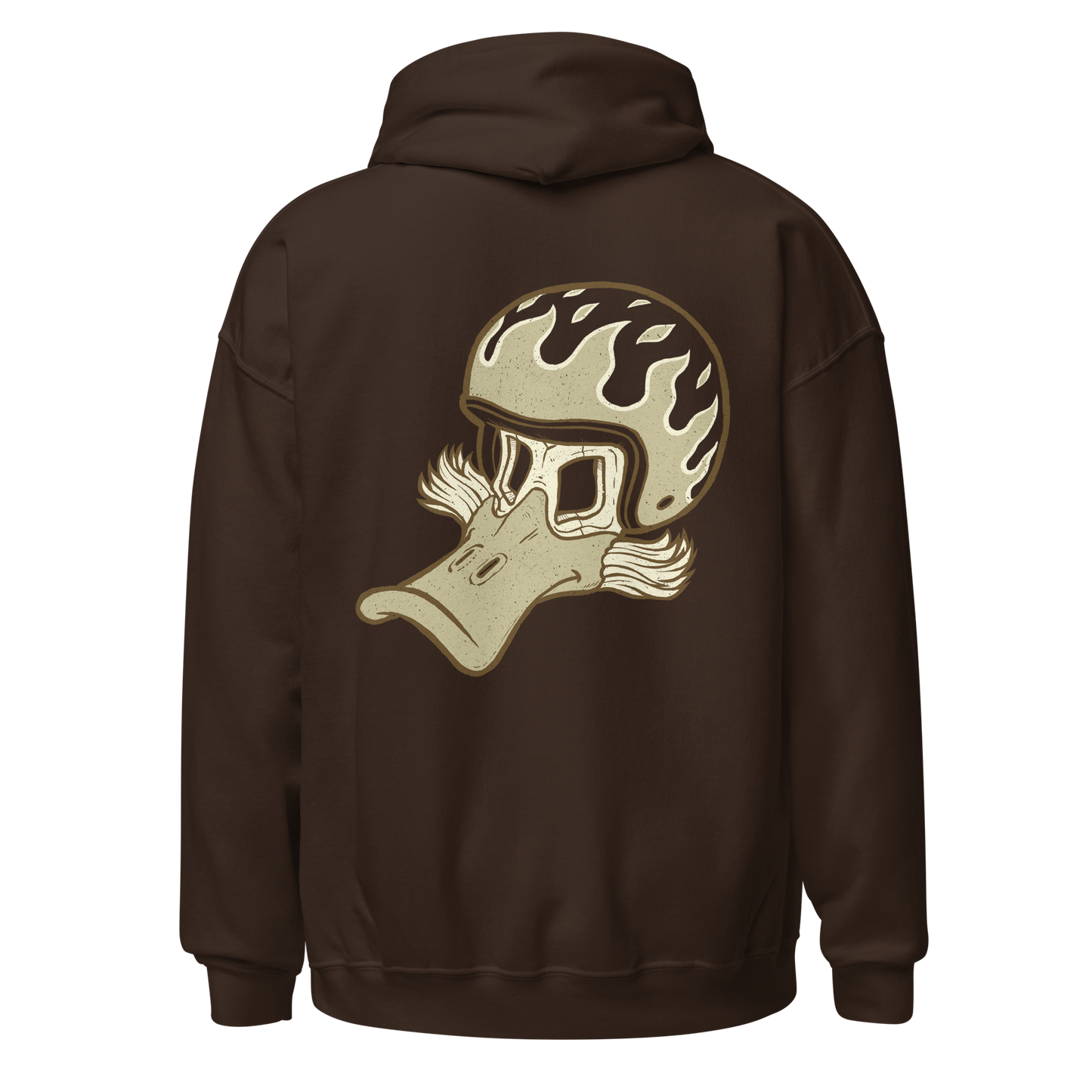 Brown Storm Rider on motorcycle riding through wind and rain, fearless and unstoppable, twisting the throttle into the storm.