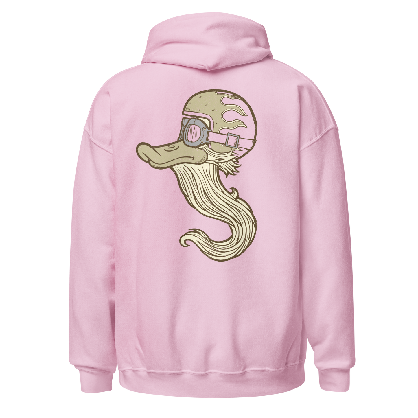 Pink Myth Rider Hoodie featuring hand-drawn motorcycle art, inspired by freedom, rebellion, and road culture.