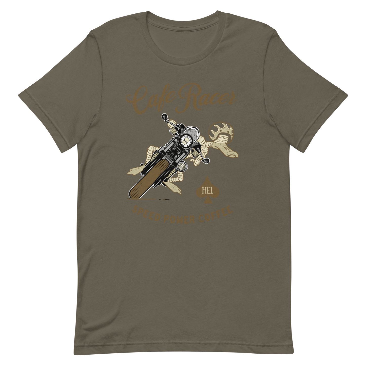 Cafe Racer Lean On Motorsyle t-shirt