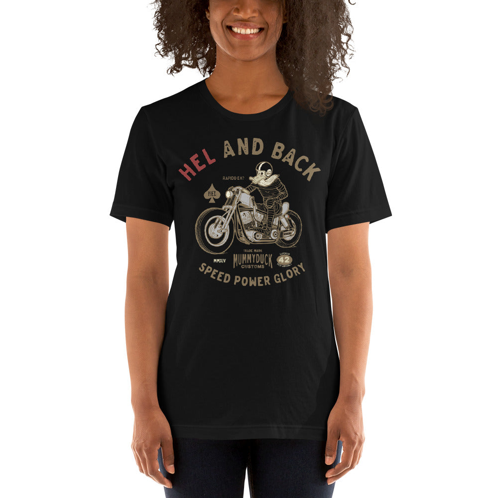 HEL and back motorcycle t-shirt