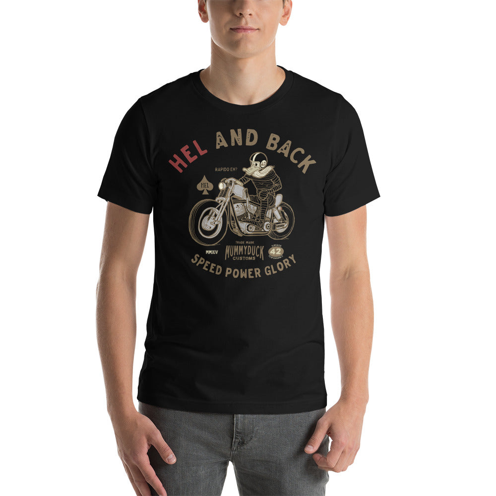 HEL and back motorcycle t-shirt