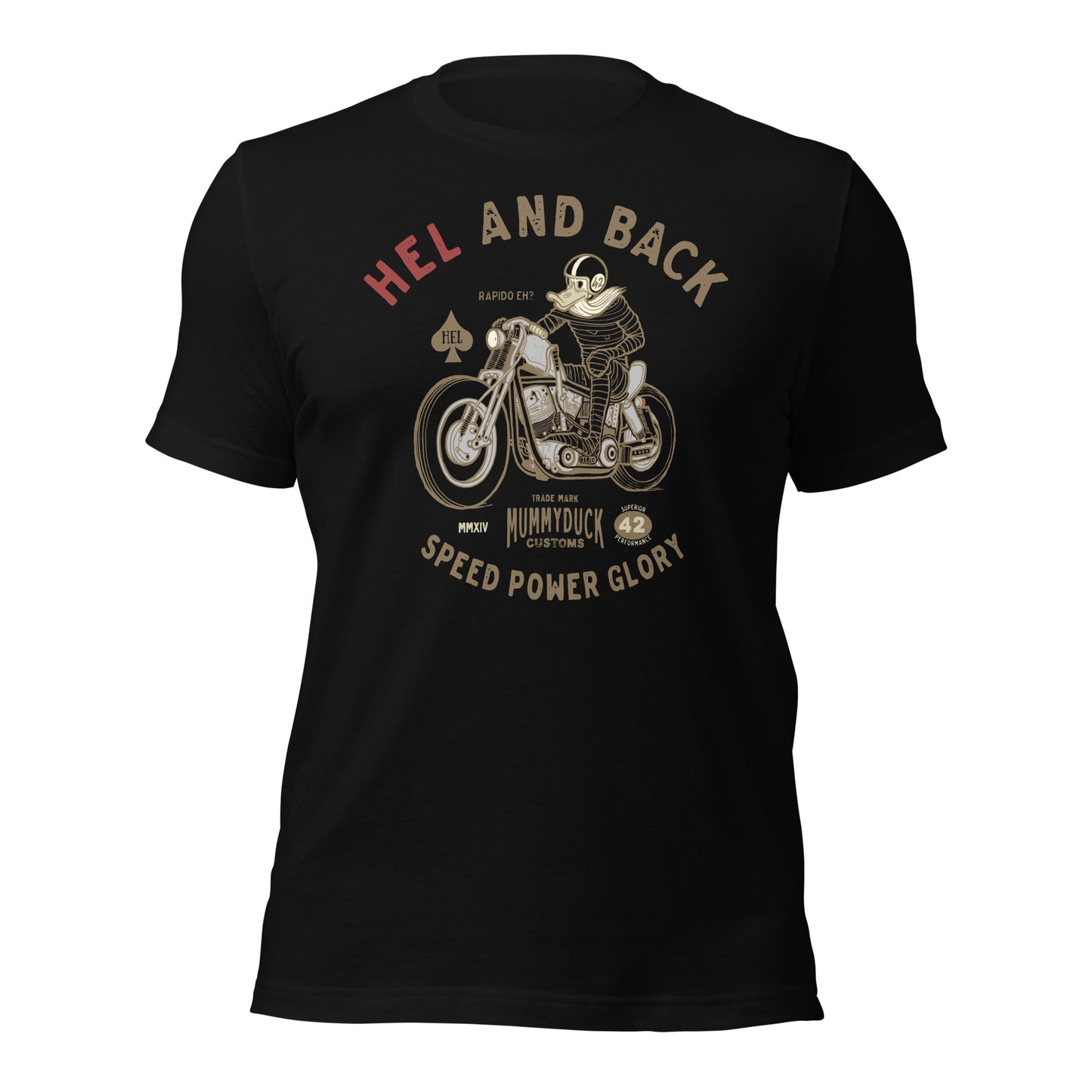 HEL and back motorcycle t-shirt