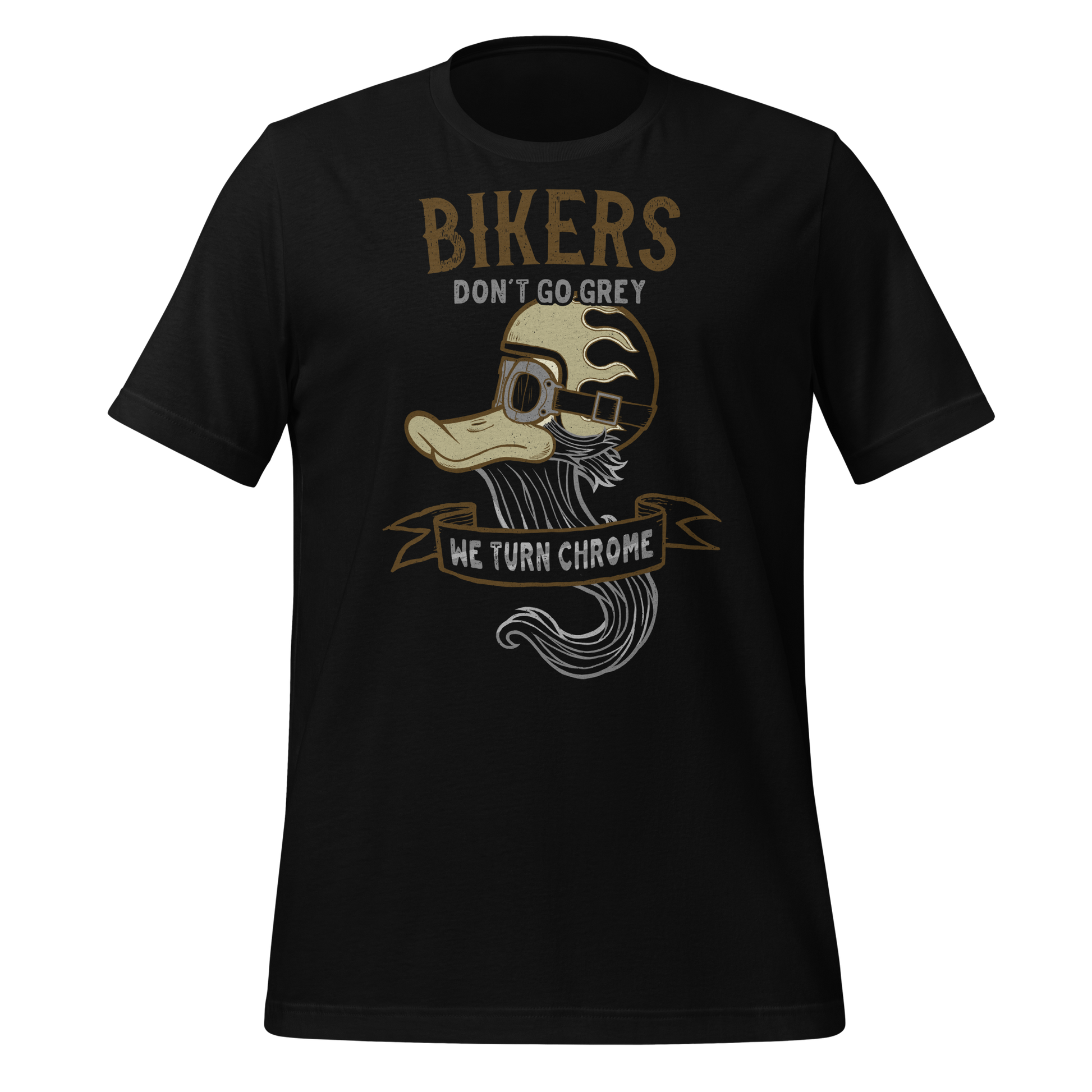 Bikers Don't Go Grey, We Turn Chrome Motorcycle Shirt Biker Gift Idea For Him Old Tourer Shirt Funny Biker Shirt Old Motorcyclist Shirt