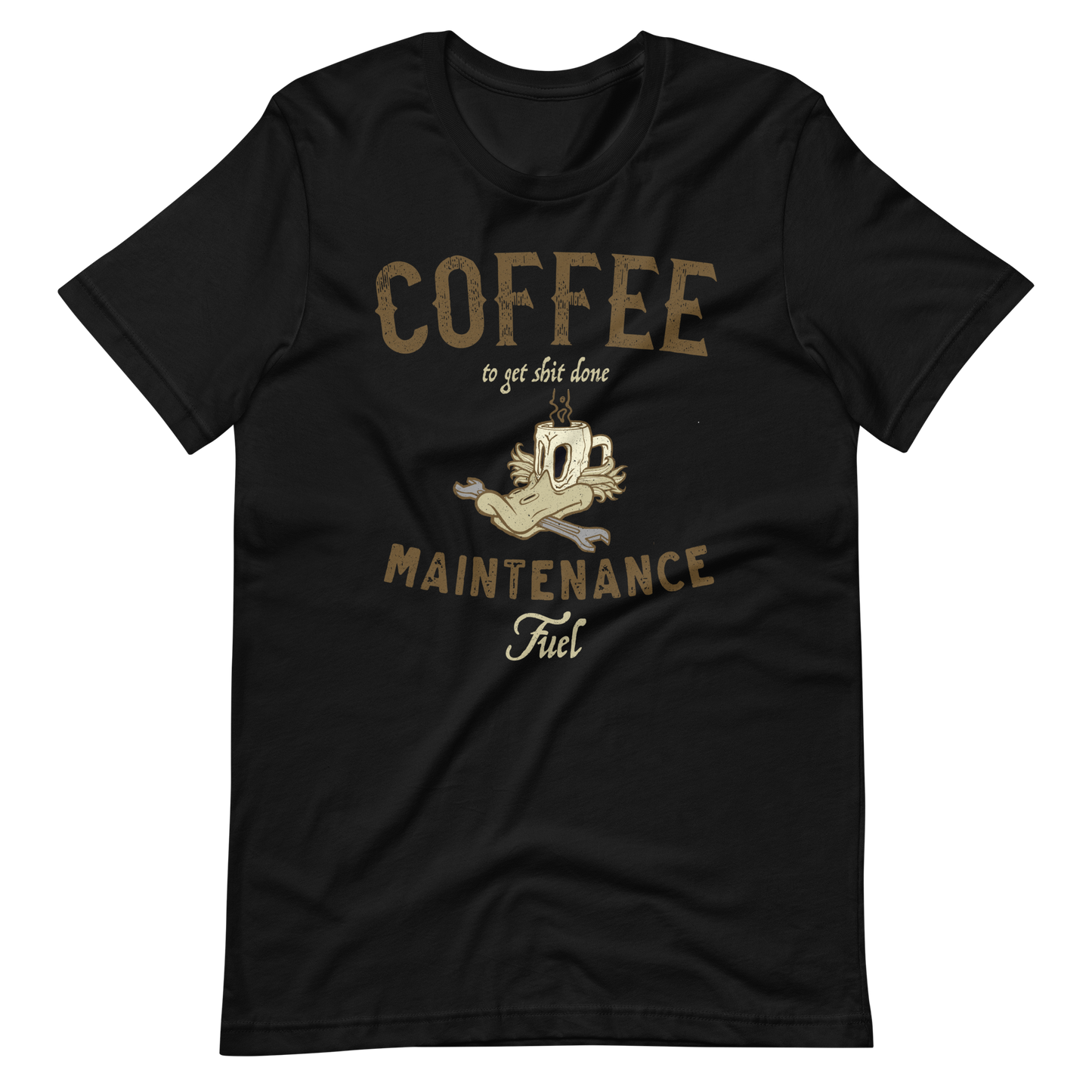 Black Coffee Maintenance Fuel T-shirt Coffee And Bikes Shirt Cafe Racer Shirt Hard Work And Coffee Lover Get The Shit Done Coffee Biker Shirt