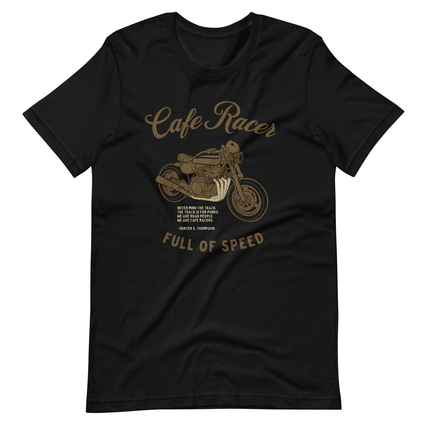 Cafe Racer T-shirt For Motorbikers