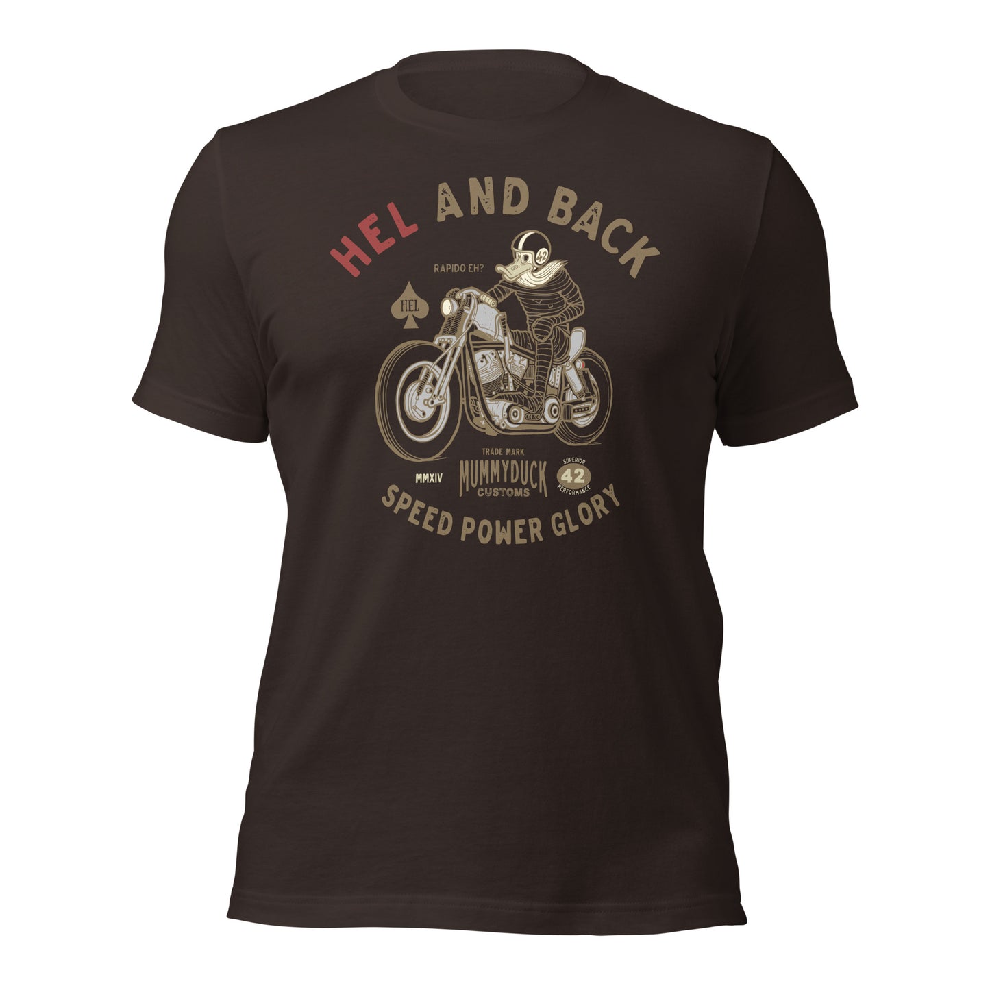 HEL and back motorcycle t-shirt