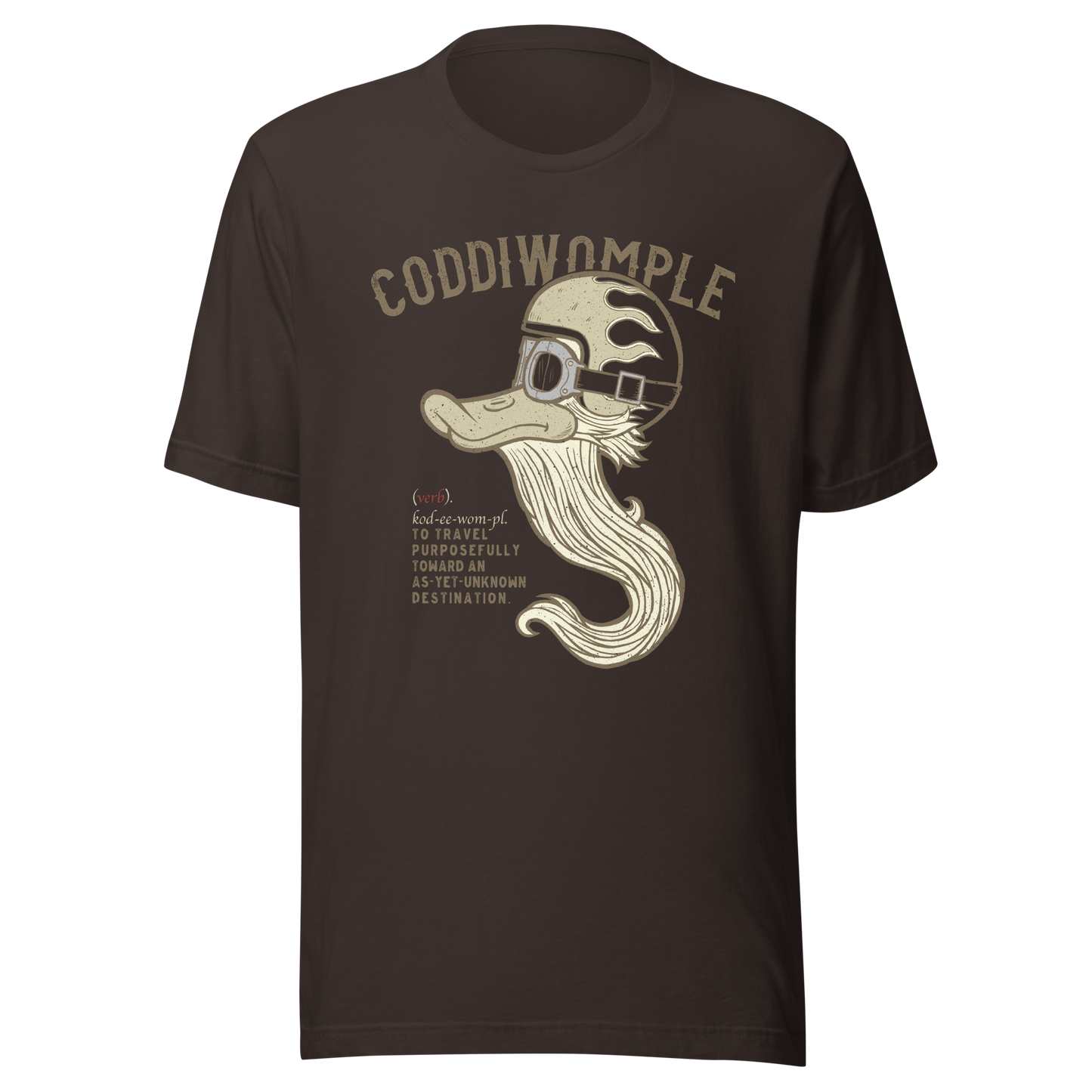 Coddiwomple journey T-shirt for motorcyclists who just go