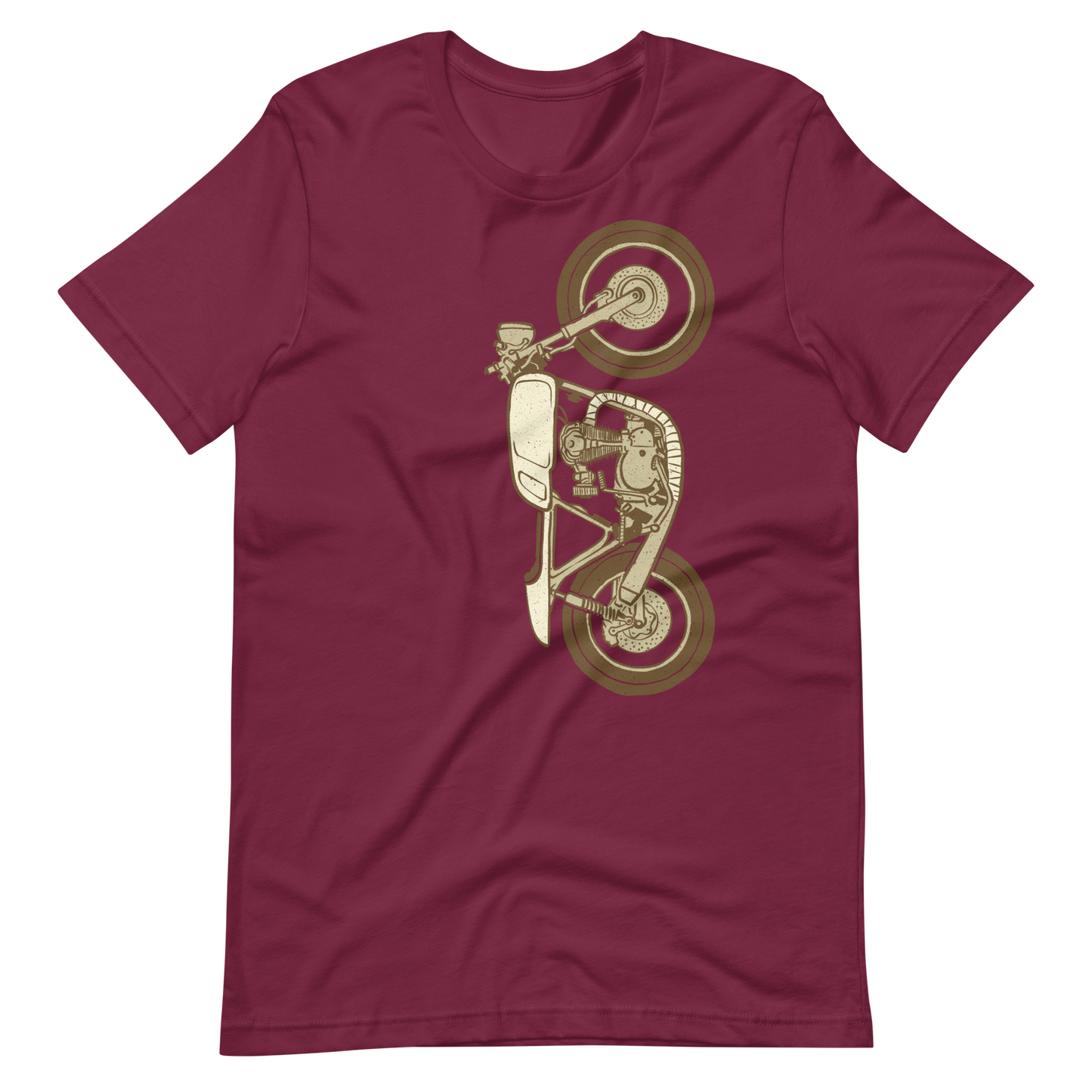 Maroon Cafe Racer Tshirt Race Biker Shirt Motorbike Cool Gift For Him Coffee Lover Biker Shirt Motorcycle Rider Shirt Road Trip Journey Shirt