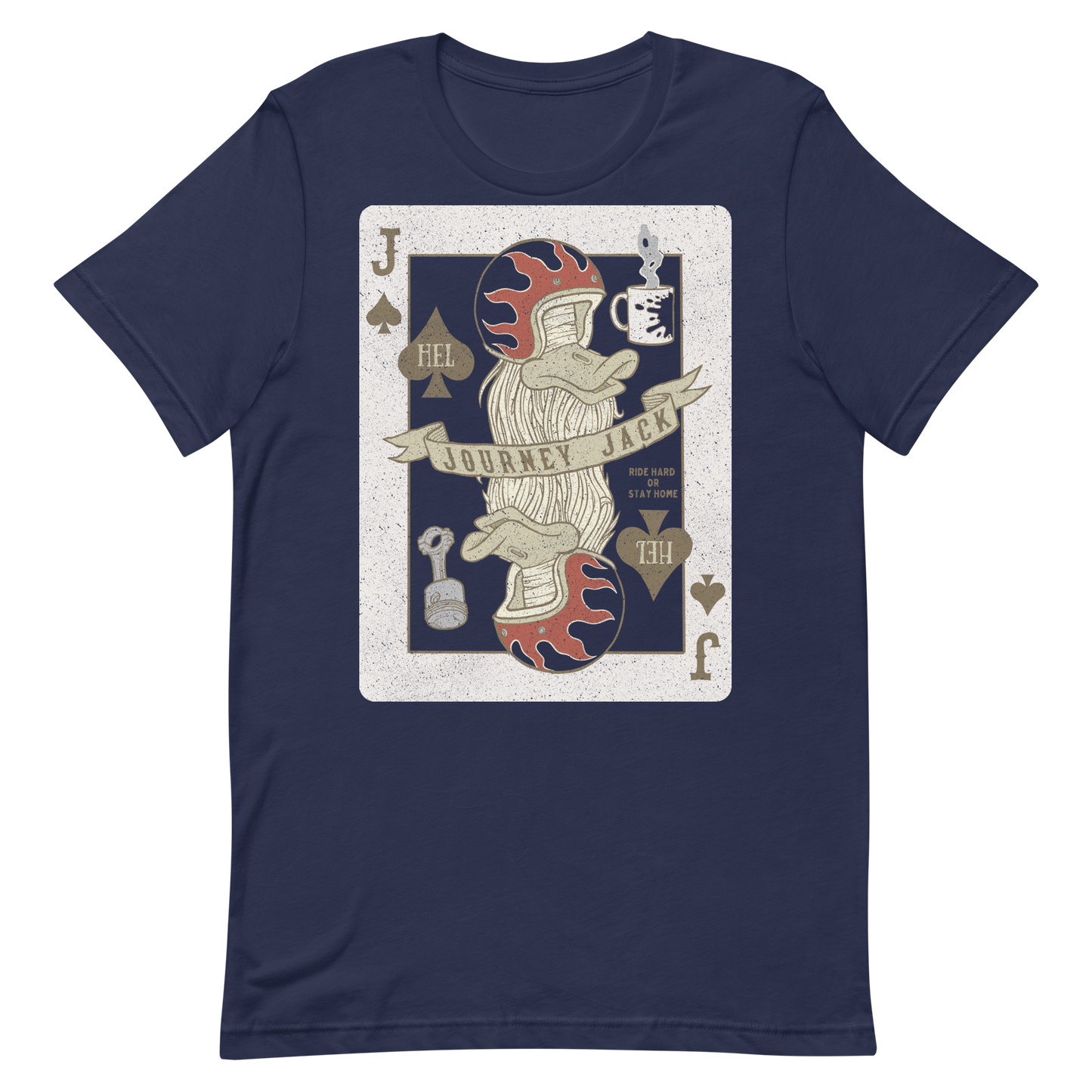 This Journey Jack Motorcycle Playing Card t-shirt is everything you've dreamed of and more. It feels soft and lightweight, with the right amount of stretch. It's comfortable and flattering for all.