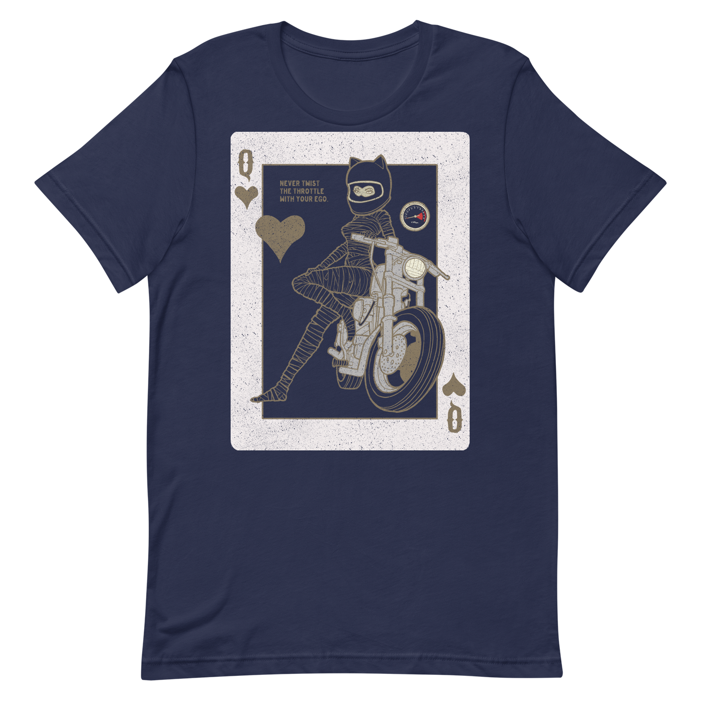 This Motorcycle Queen Playing Card t-shirt is everything you've dreamed of and more. It feels soft and lightweight, with the right amount of stretch. It's comfortable and flattering for all.