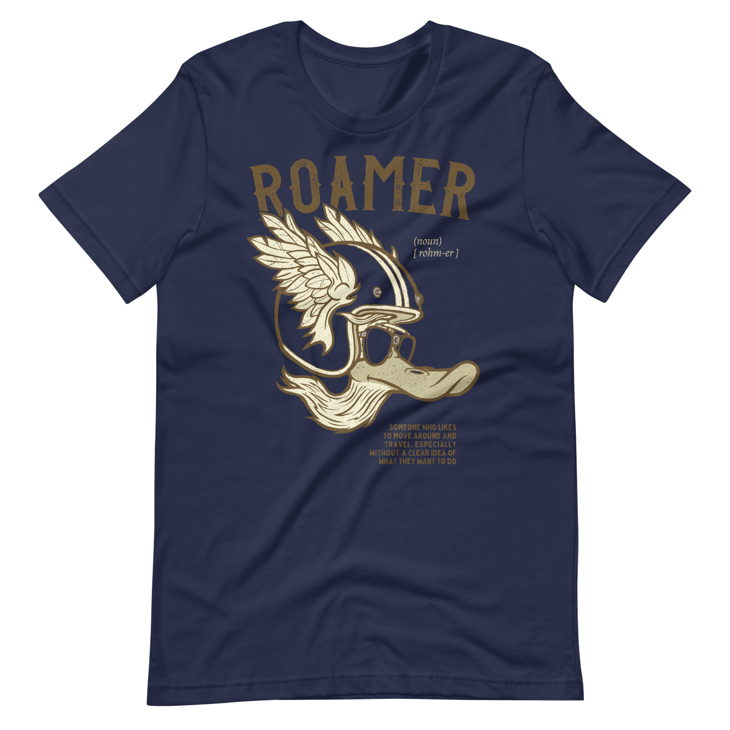 Roamer Spontaneous Travel T-shirt Adventure Spirit Tee No Destination Shirt Wandering Gift Idea Exploration Shirt Motorcycle Journey Apparel