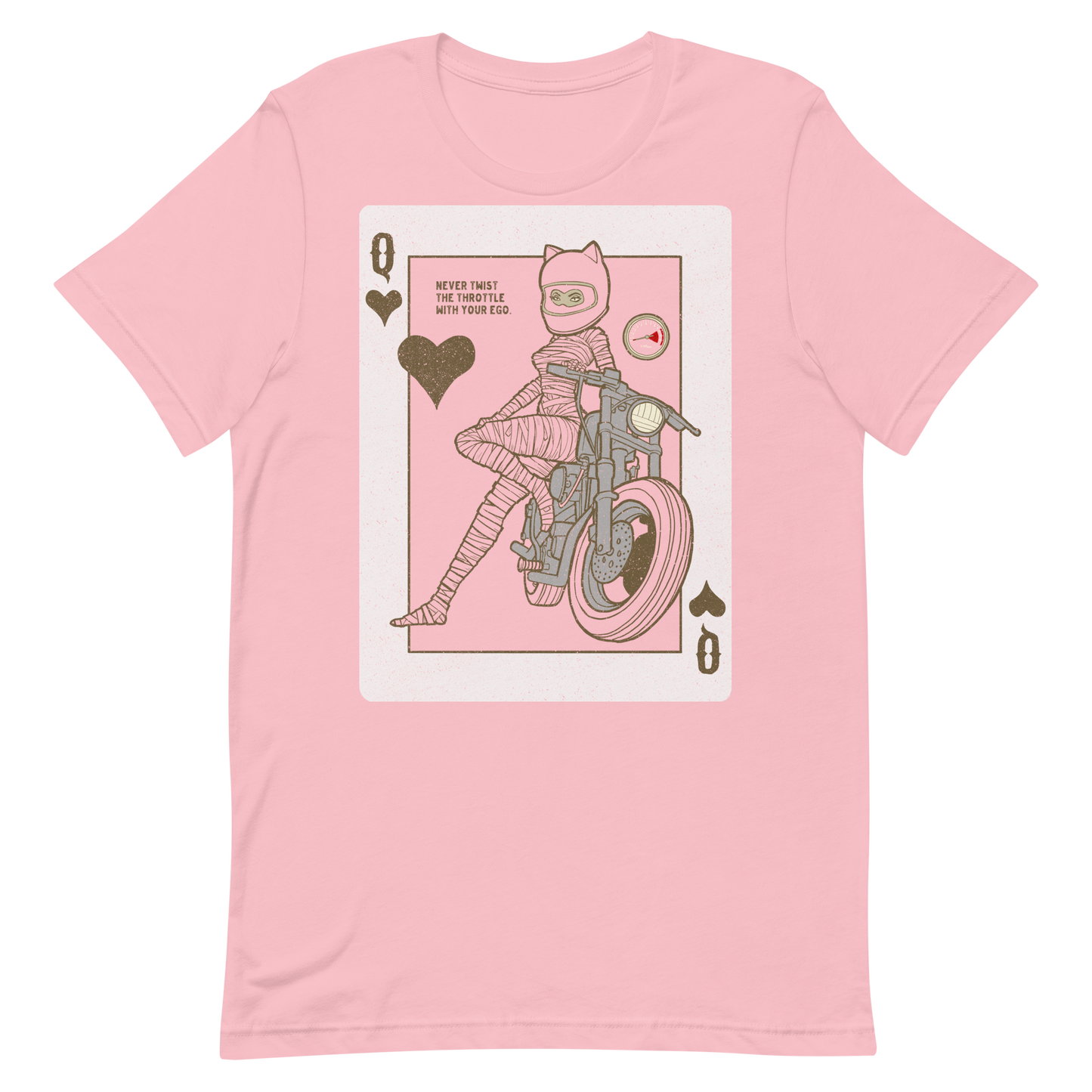 This Motorcycle Queen Playing Card t-shirt is everything you've dreamed of and more. It feels soft and lightweight, with the right amount of stretch. It's comfortable and flattering for all.