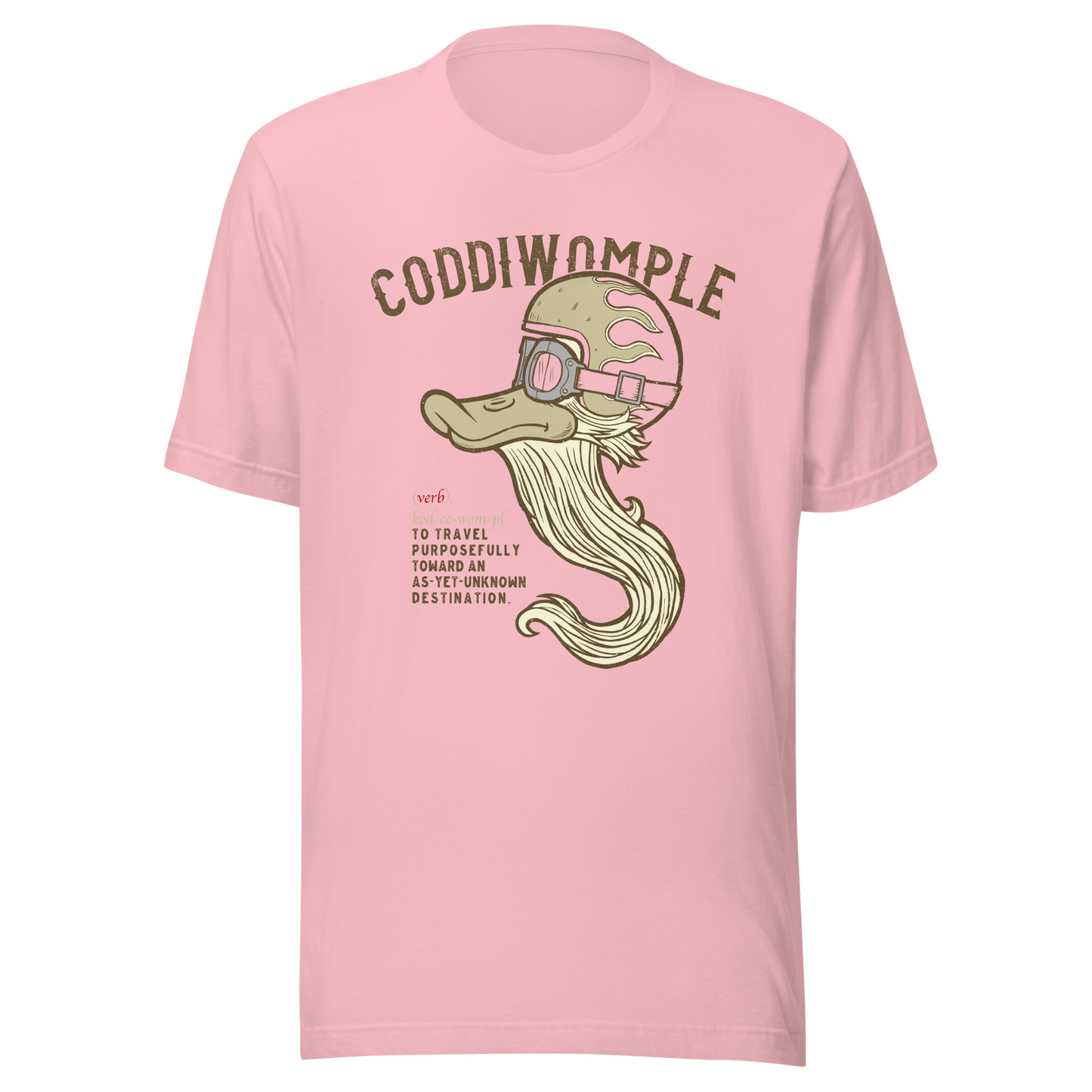 Coddiwomple journey T-shirt for motorcyclists who just go