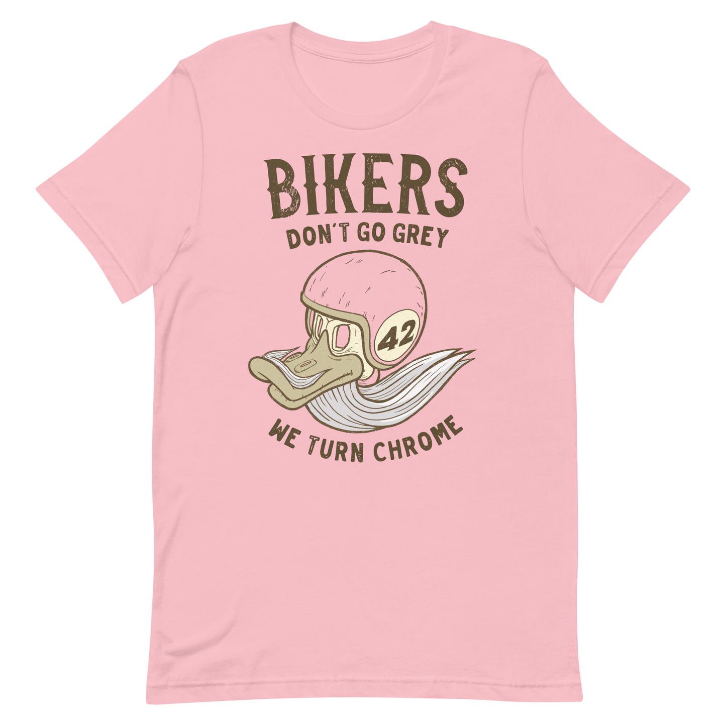 Bikers Don't Go Grey We Turn Chrome Motorcycle t-shirt