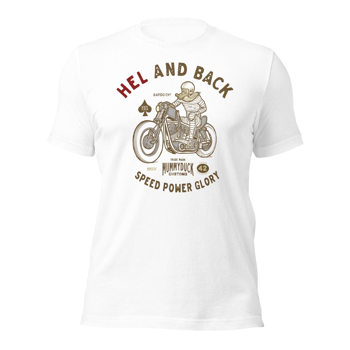 HEL and back motorcycle t-shirt