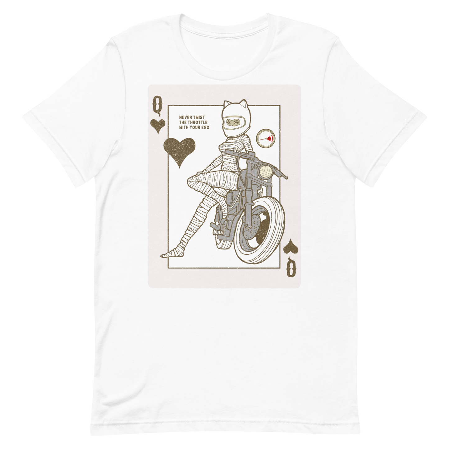 This Motorcycle Queen Playing Card t-shirt is everything you've dreamed of and more. It feels soft and lightweight, with the right amount of stretch. It's comfortable and flattering for all.