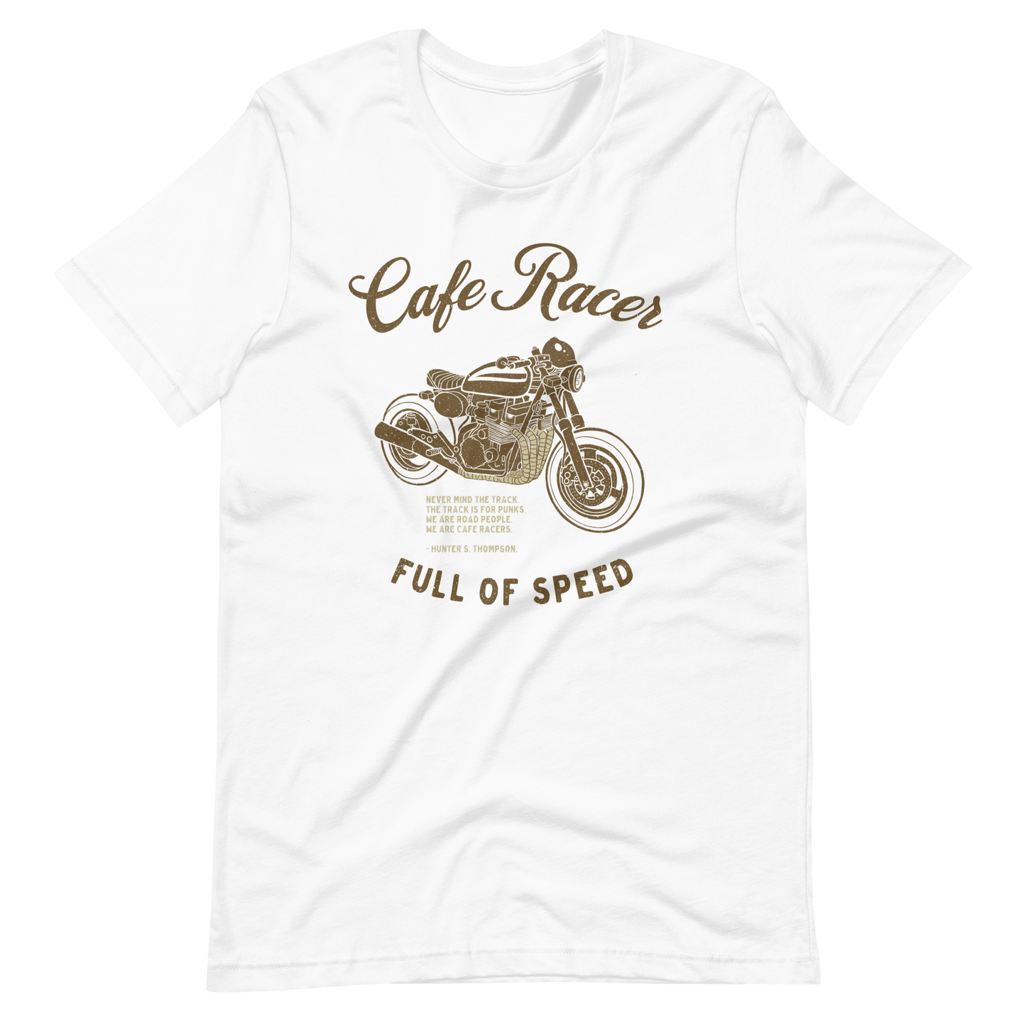 Cafe Racer T-shirt For Motorbikers