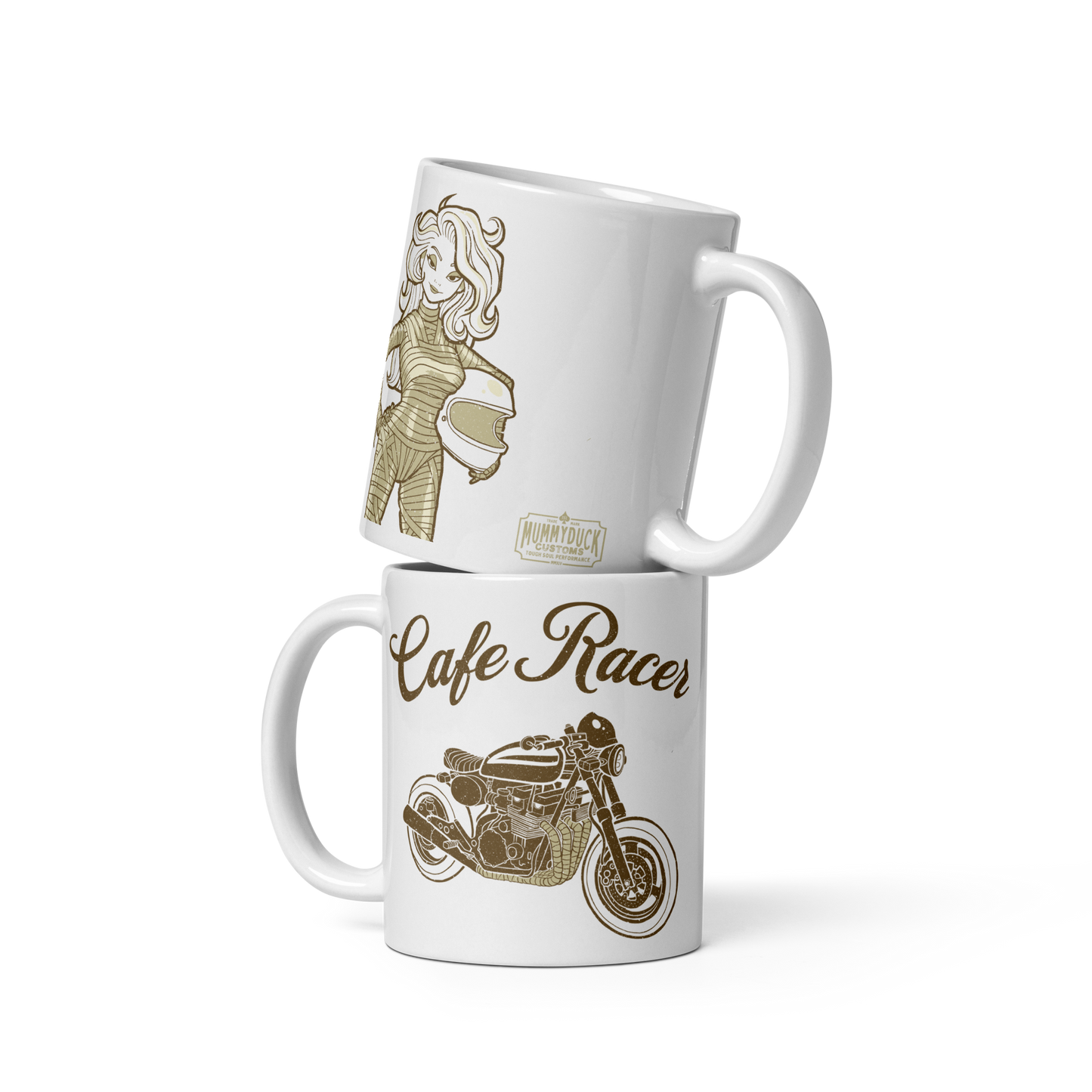 Cafe Racer Mummy Rider Mug For Motorbikers