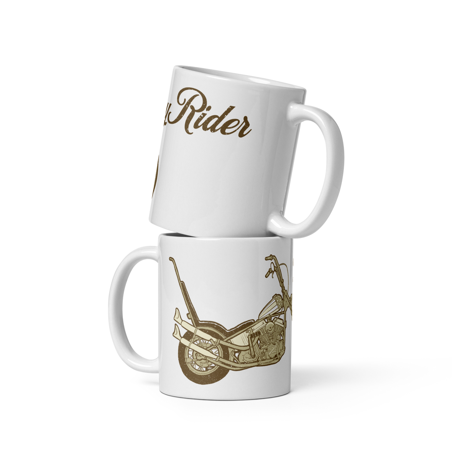 Easy Rider White glossy mug