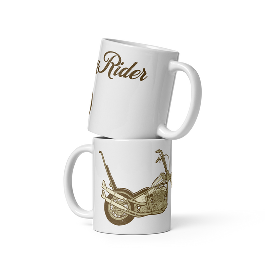 Easy Rider White glossy mug