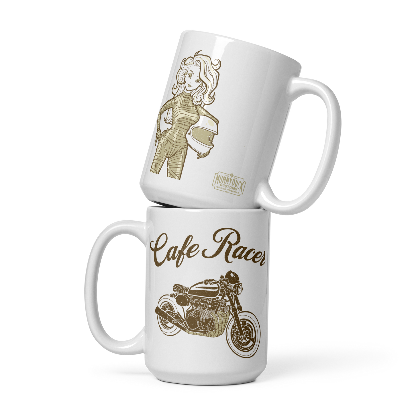 Cafe Racer Mummy Rider Mug For Motorbikers