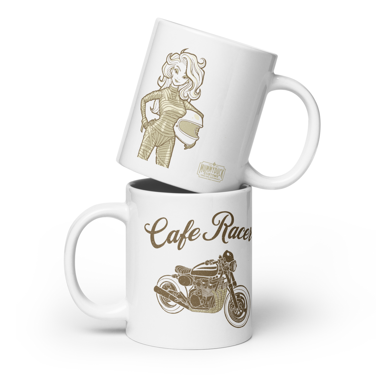 Cafe Racer Mummy Rider Mug For Motorbikers